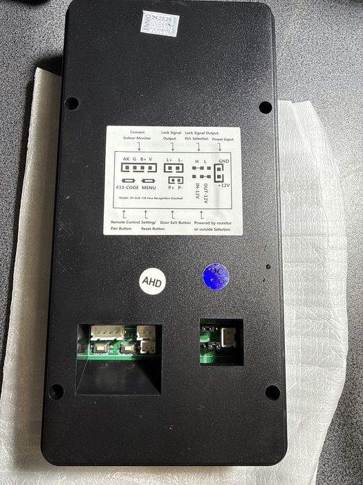 Wideodomofon z odciskiem lini papilarnych