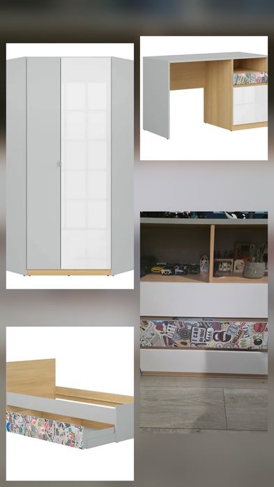 Zestaw mebli młodzieżowych Nandu BRW