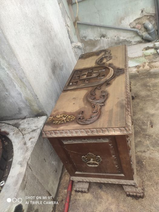 Arca de madeira como nova