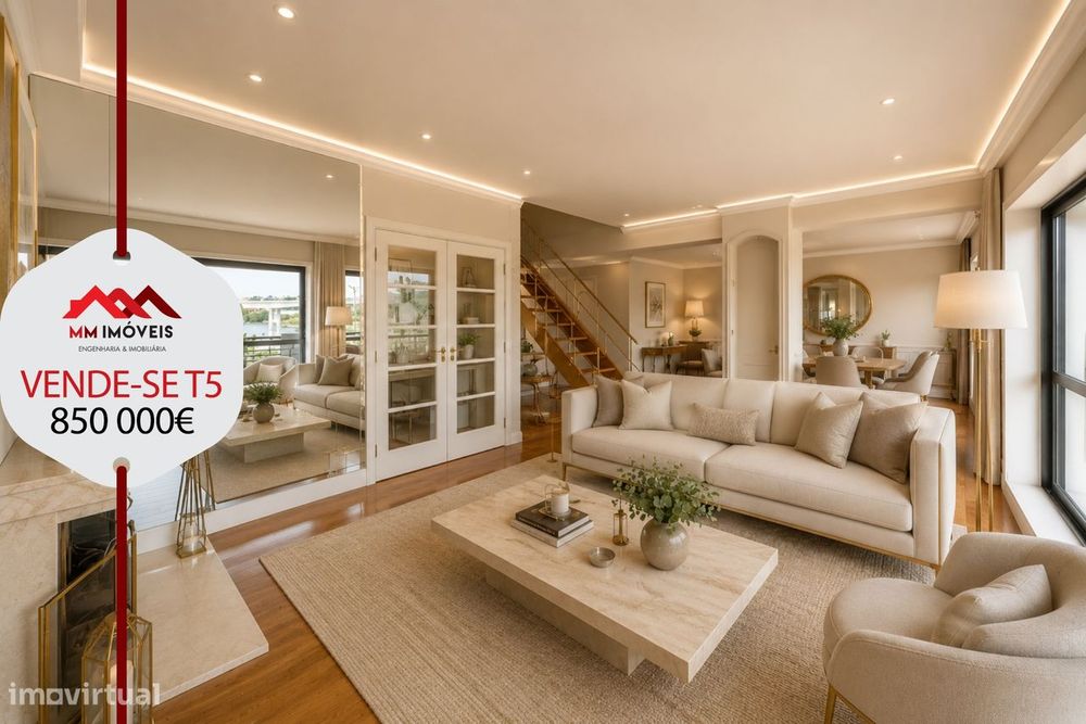 Duplex T5 | Rio Douro | Campanhã | Suite 42m2 | 4 Varandas | 3 Lugares