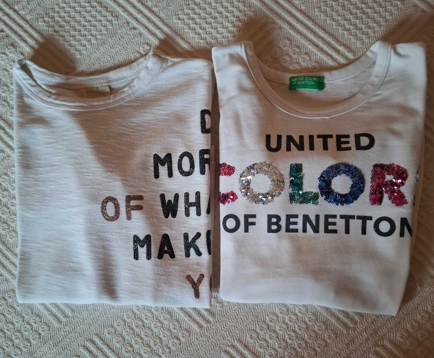 T Shirt Manga Comprida Zara e United Colours Benetton T/6