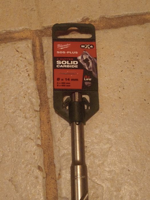 Nowe wiertło Milwaukee SDS-Plus MX4 14x450mm (4-ostrzowe, beton)