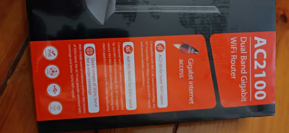 Router Tenda AC23 AC2100 WLAN novo em caixa