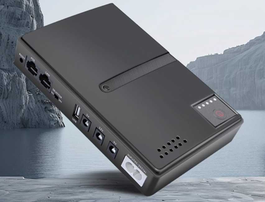 Повербанк для роутера без АКБ, DC1018L 5V/ 9V/ 12V/ 15V/24V 4шт 18650