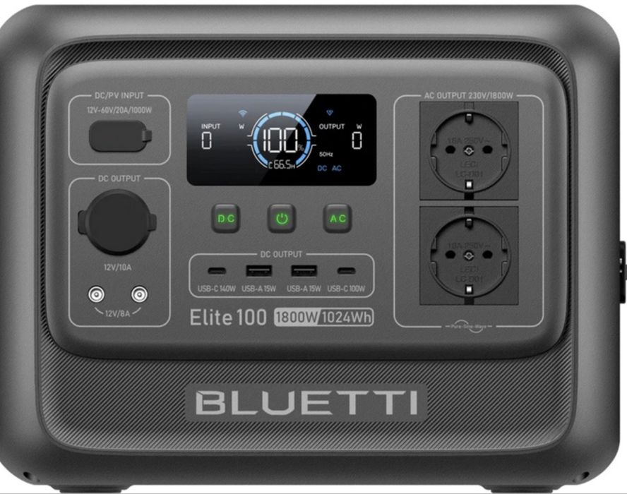Зарядная станция Bluetti Elite 100 V2 (1800 Вт / 1024 Вт·ч) | Оф. гарантия 5 лет