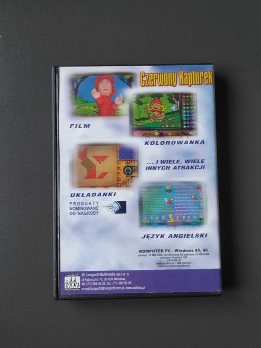 Bajki dla dzieci na płycie Dvd Czerwony kapturek