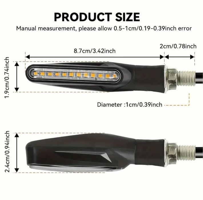 Мотоциклетные лед поворотники