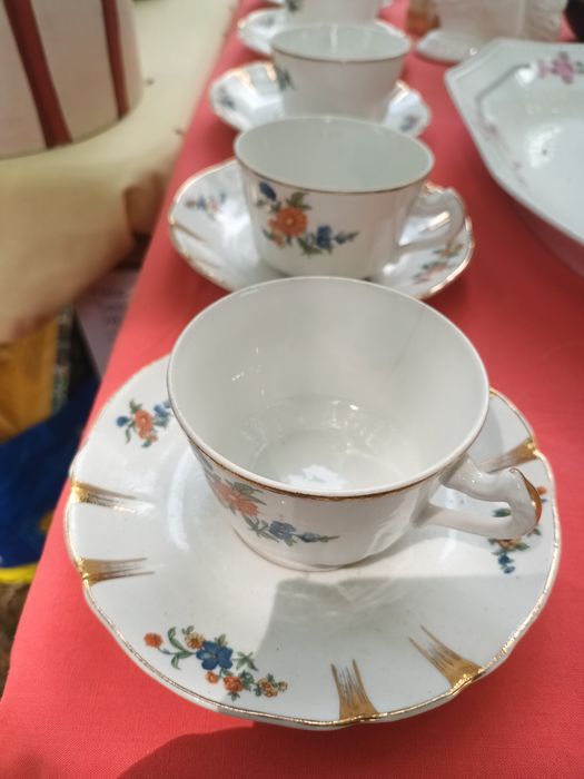 Chávenas de chá  em porcelana Coimbra