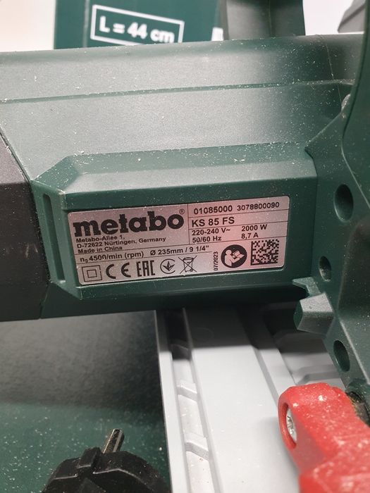 Nowa Pilarka Metabo KS85FS + SZYNA KFS44