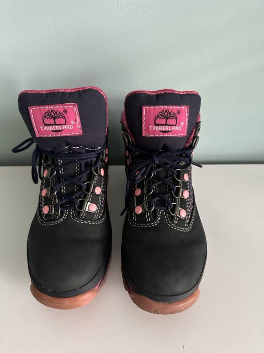 Granatowe buty trapery Timberland 30,5