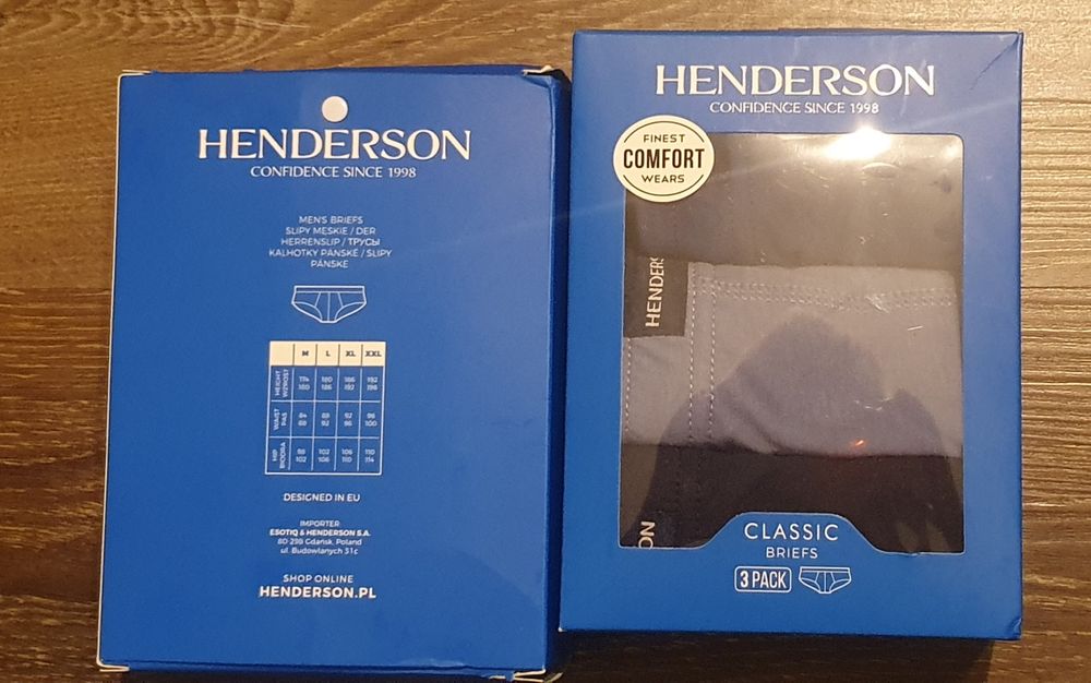 3pack meskie slipy majtki M & L Henderson Bawelna