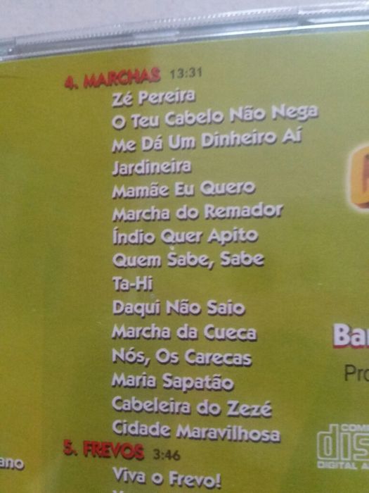 CD Carnaval ao Vivo - 56 Músicas - Os Maiores Sucessos