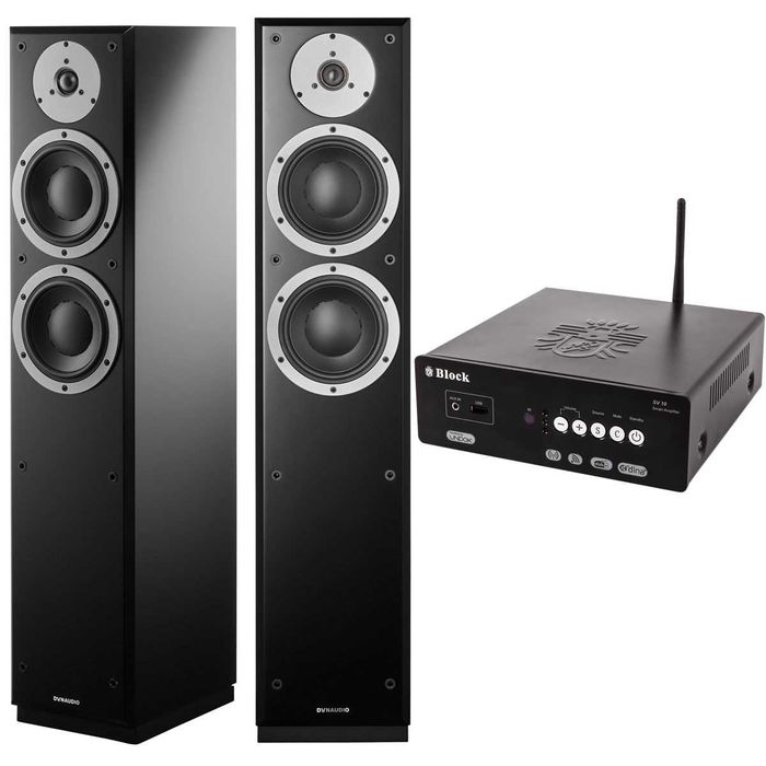 -30% Dynaudio Emit M30 + Block SV-10  wzmacniacz głośniki