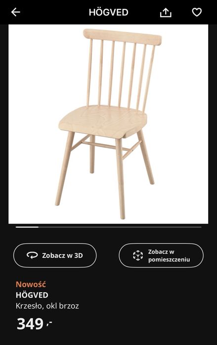 Krzesło Hogved Ikea
