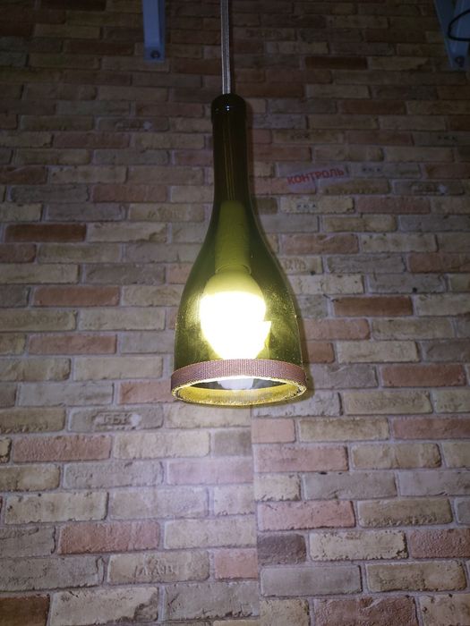 Світильник. Плафон  пляшка