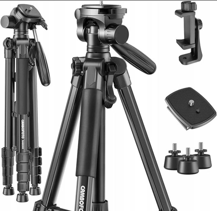 Statyw Fotograficzny  TRIPOD 188cm CAMBOFOTO SAB265 1/4"