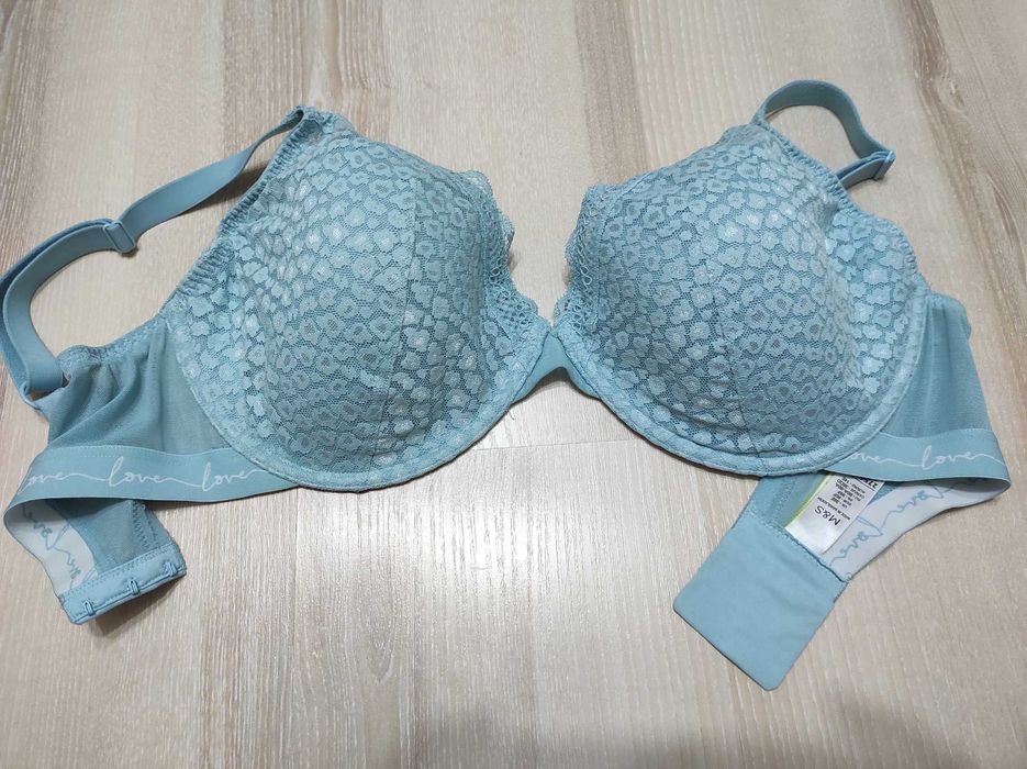 Зручний м'який бюстгальтер із мереживом, ліф із литими чашками 80F (D)