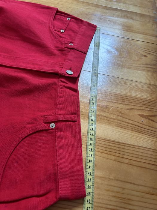 Jeansy spodnie czerwone r50 nowe