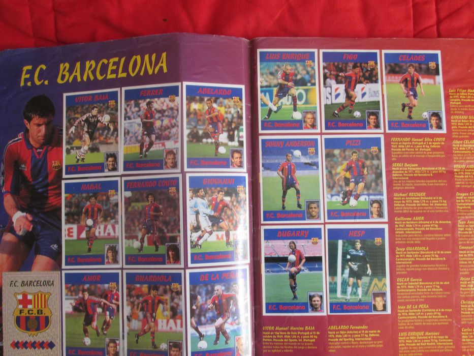 Caderneta de cromos completa Panini La Liga 97/98