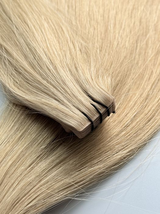 Włosy Tape-On Invisible Beżowy Blond (14) 100g • 40cm • 20kanapek