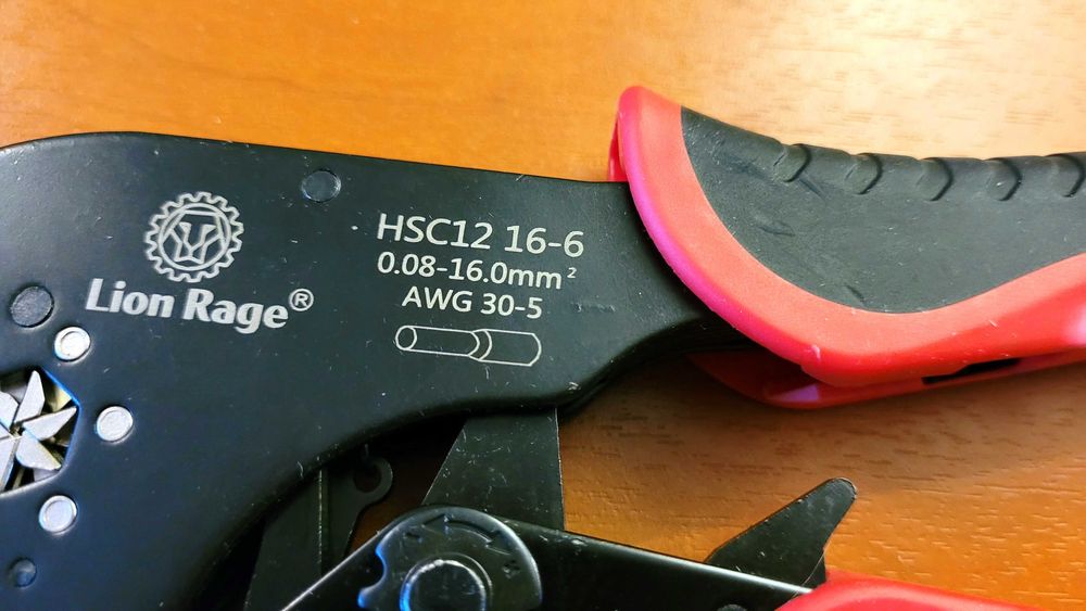 Кримпер Lion Rage HSC12 16-6 до 16 мм² для трубчастих наконечників