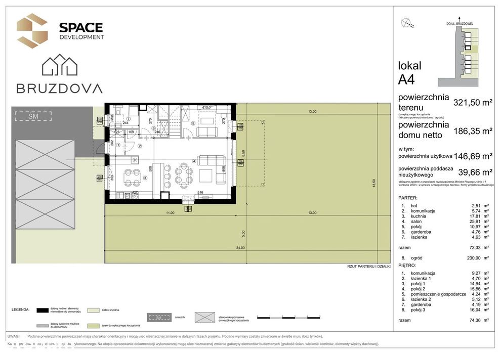 5-pokojowy dom 145m2 + ogródek Bez Pośredników
