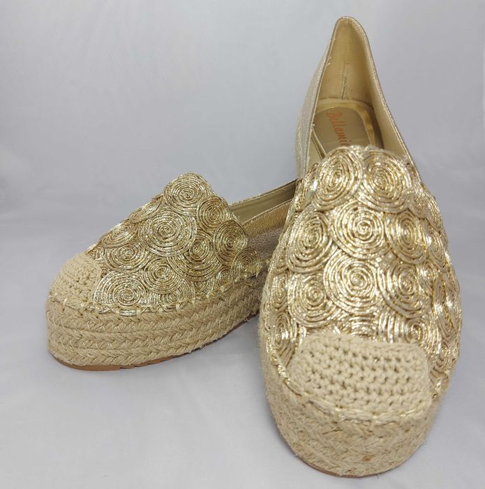 Espadryle Bellamica złote