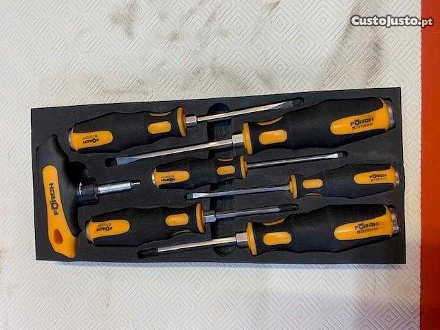 Conjunto de 7 Chaves Fendas / Philips Fôrch