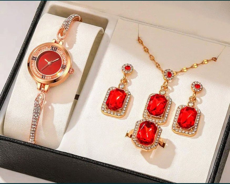 Zegarek damski plus zestaw biżuterii Nowy