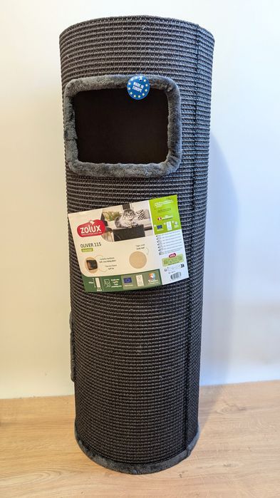 Zolux Drapak Dla Kota Wieża Beczka Z Sizalu Oliver Szary 115Cm DUŻA
