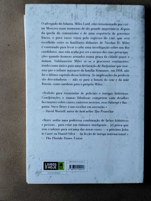 Livro A Profecia Romanov de Steve Berry