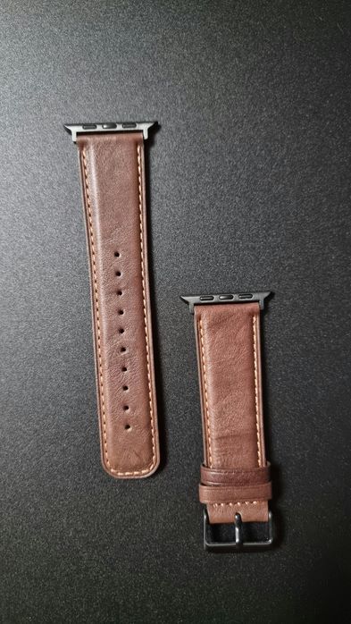 Skórzane pasek do zegarków HITZEE + etui ochronne 42,44,45,46,49mm