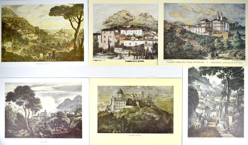 Estampas/gravuras de Sintra antiga