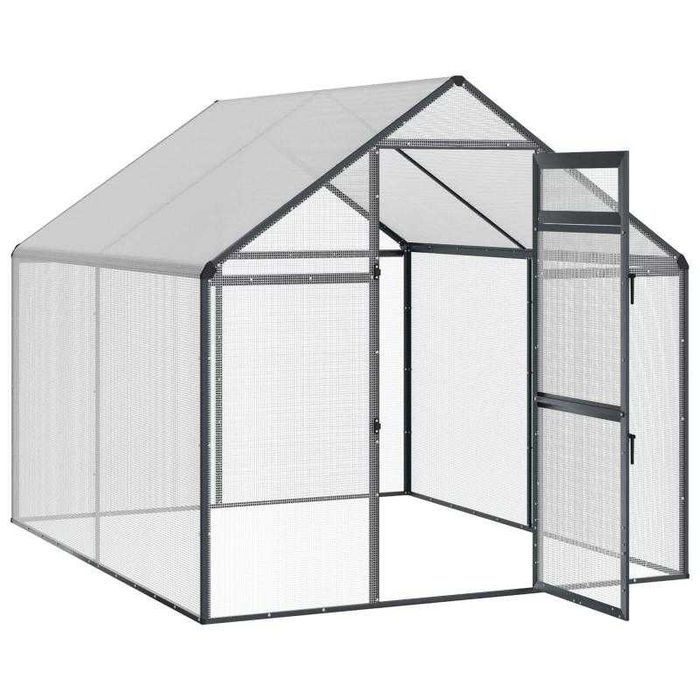 Gaiola para Pássaros Exterior 181,5x221x173,5 cm – Antracite