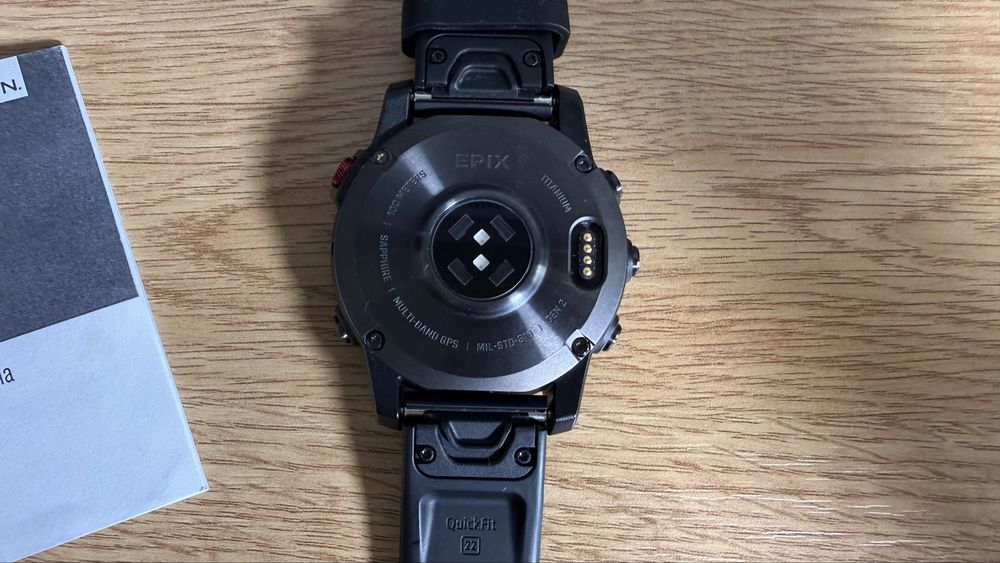 Garmin Epix Gen 2 Sapphire Titanium AMOLED 47 mm, чорний