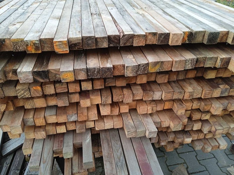Kantówki Drewno 5x5cm konstrukcyjne na meble ogrodowe altanki budy