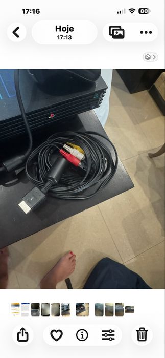 PlayStation II com dois comando