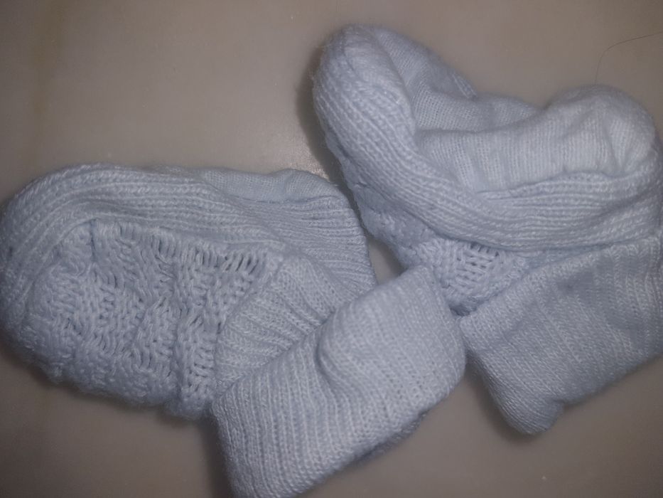 Pantufas botinhas de bebé