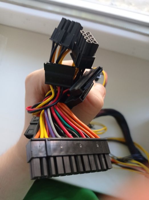 Блок питания Vinga 500 ватт + провод для питания пк