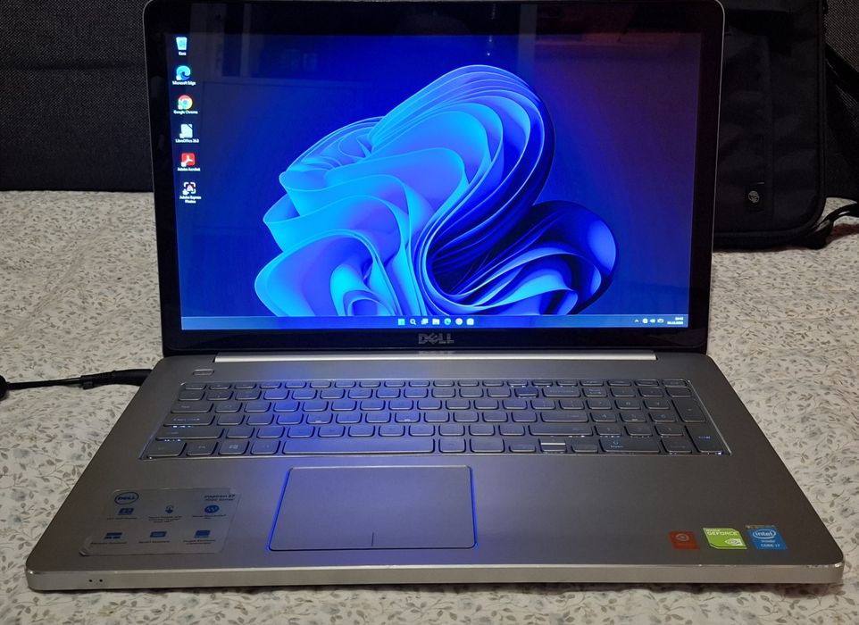 REZERWACJA Dell Inspirion 7737 dotykowy FHD 17,3" core i7-4510u 16gb, ssd samsung 500gb  nvidia GT750M win11pro super stan