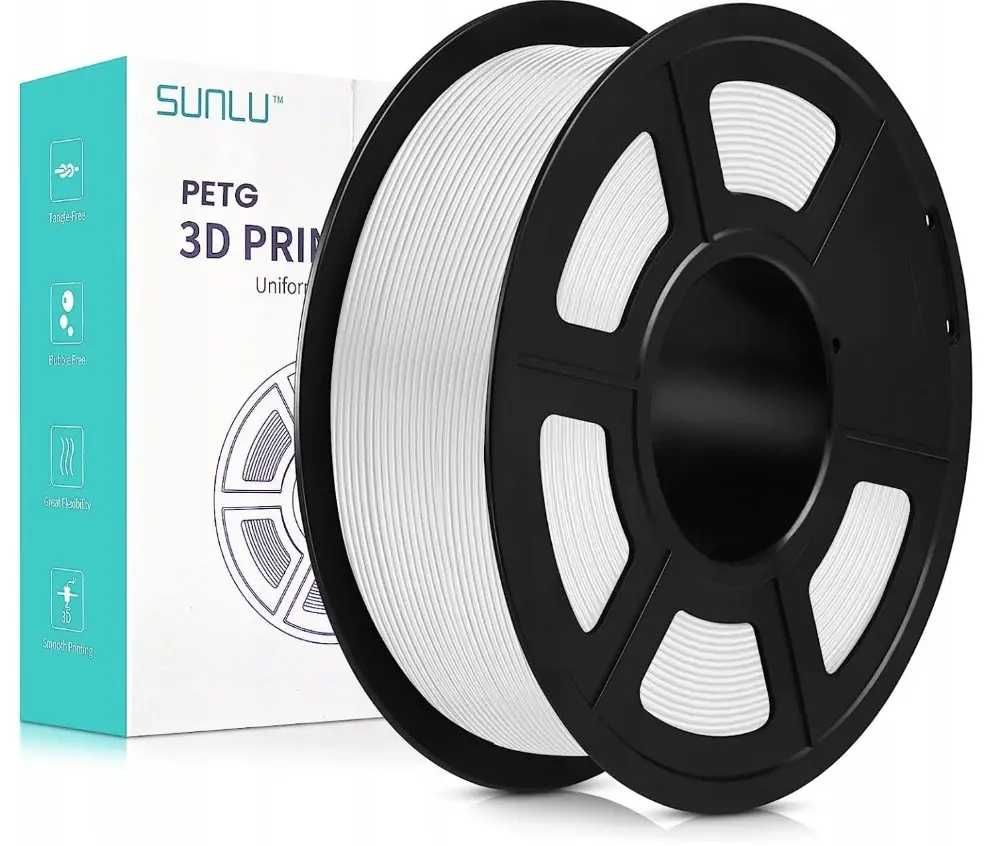 PETG-пластик/філамент для 3D-принтера SUNLU БІЛИЙ/ЧОРНИЙ: 560 грн ...