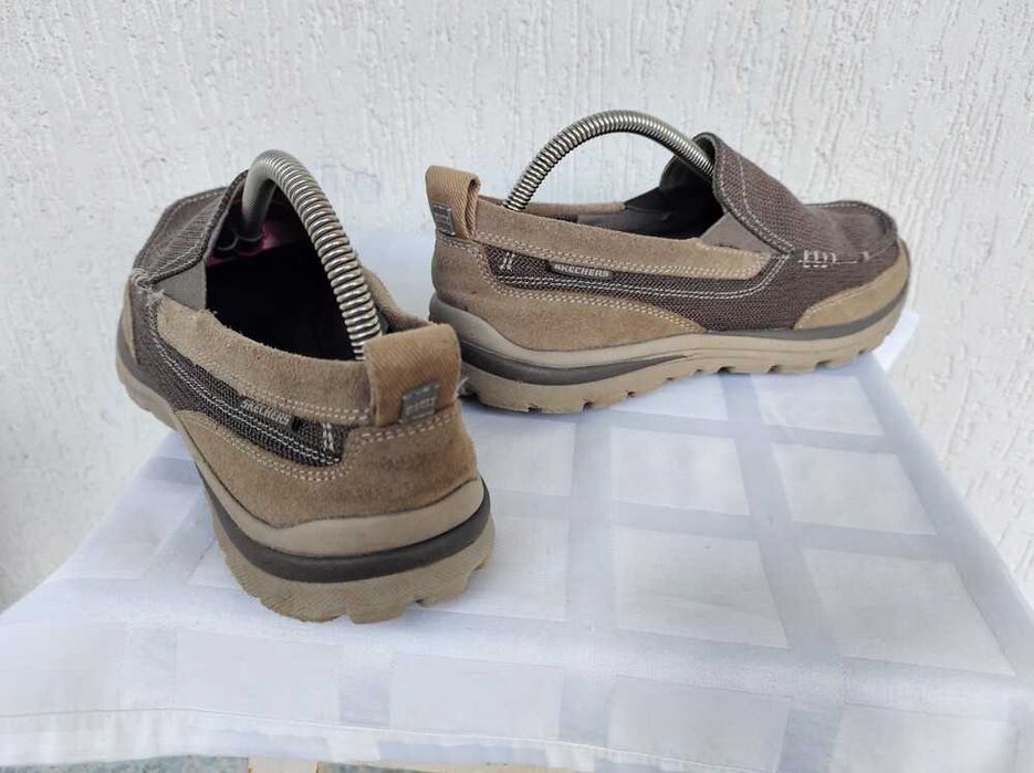 Кожанние туфли-мокасини Skechers Relaxed Fit р.41