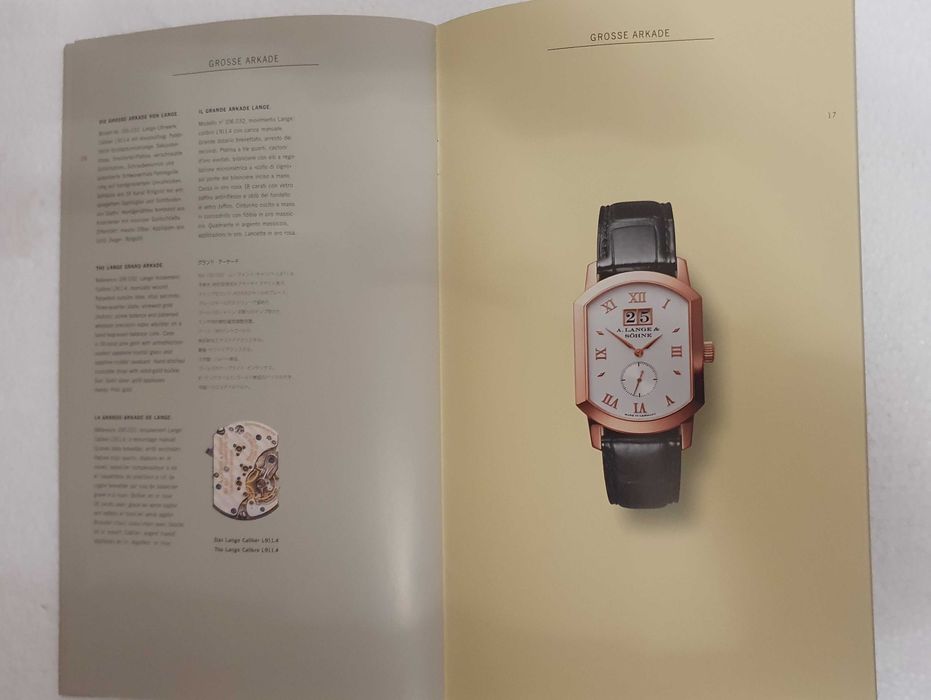 A. Lange & Sohne - Catálogo / Livro de Relógios Premium - 2002
