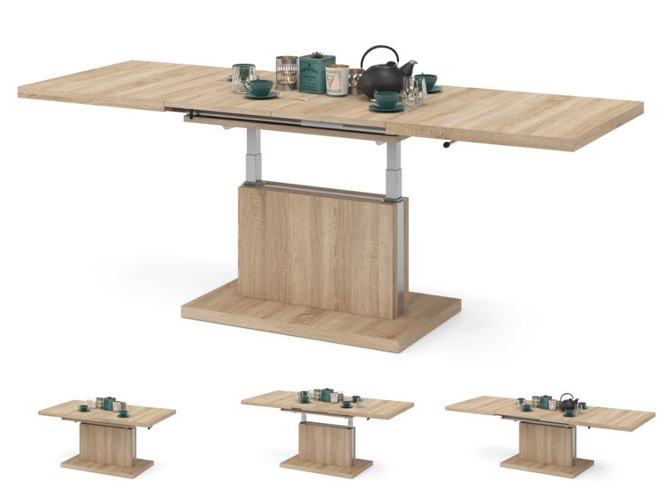 ASTON Dąb Sonoma - ŁAWA rozkładana podnoszona STÓŁ ŁAWOSTÓŁ Mazzoni