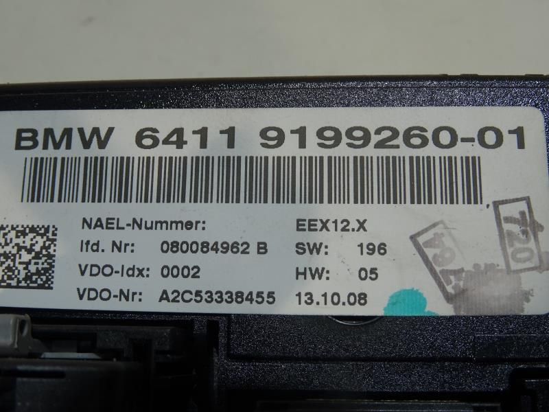 Comando chauffage / sofagem BMW 1 (E87)