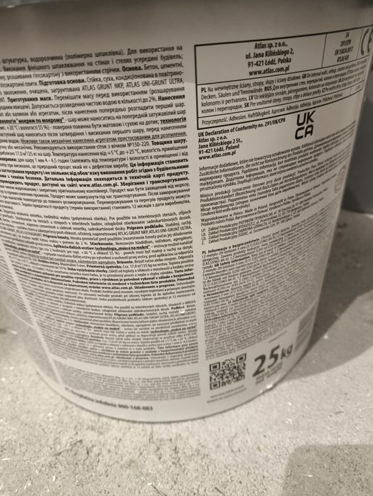 Gładź idealna pod wałek Atlas 25 kg