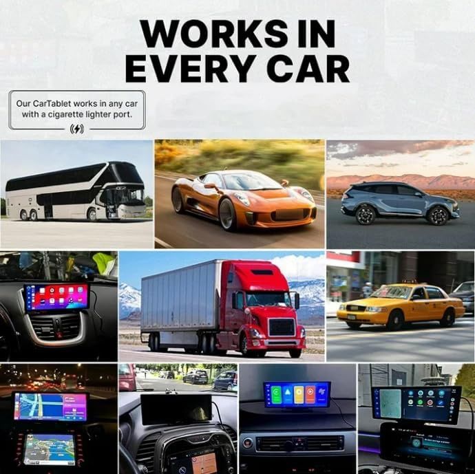 CarPlay 2025 — портативний смарт-екран 10.26″ з 4K відеореєстратором