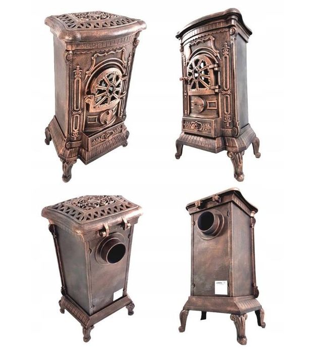 Чугунная печь камин 9 кВт обогрев до 100 м.кв