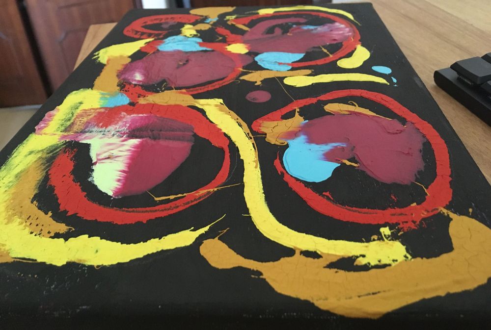 Quadro pintura abstrata