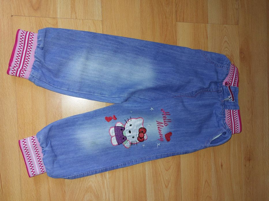 Spodnie jeansowe dziewczęce Hello Kitty 104 cm